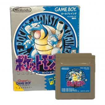 ゲームボーイ用ソフト 箱ダメージ有 ポケットモンスター 青 -