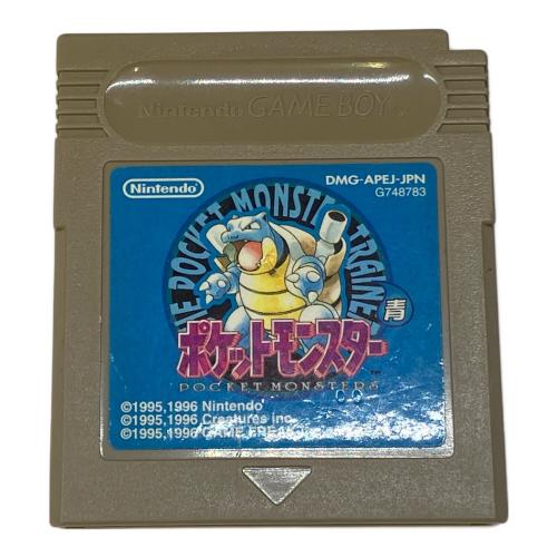 ゲームボーイ用ソフト 箱ダメージ有 ポケットモンスター 青 -