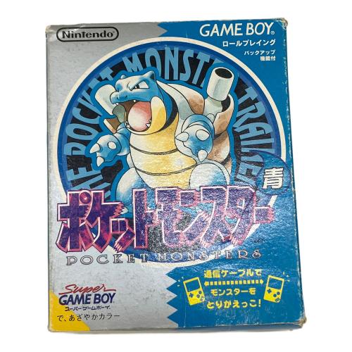 ゲームボーイ用ソフト 箱ダメージ有 ポケットモンスター 青 -