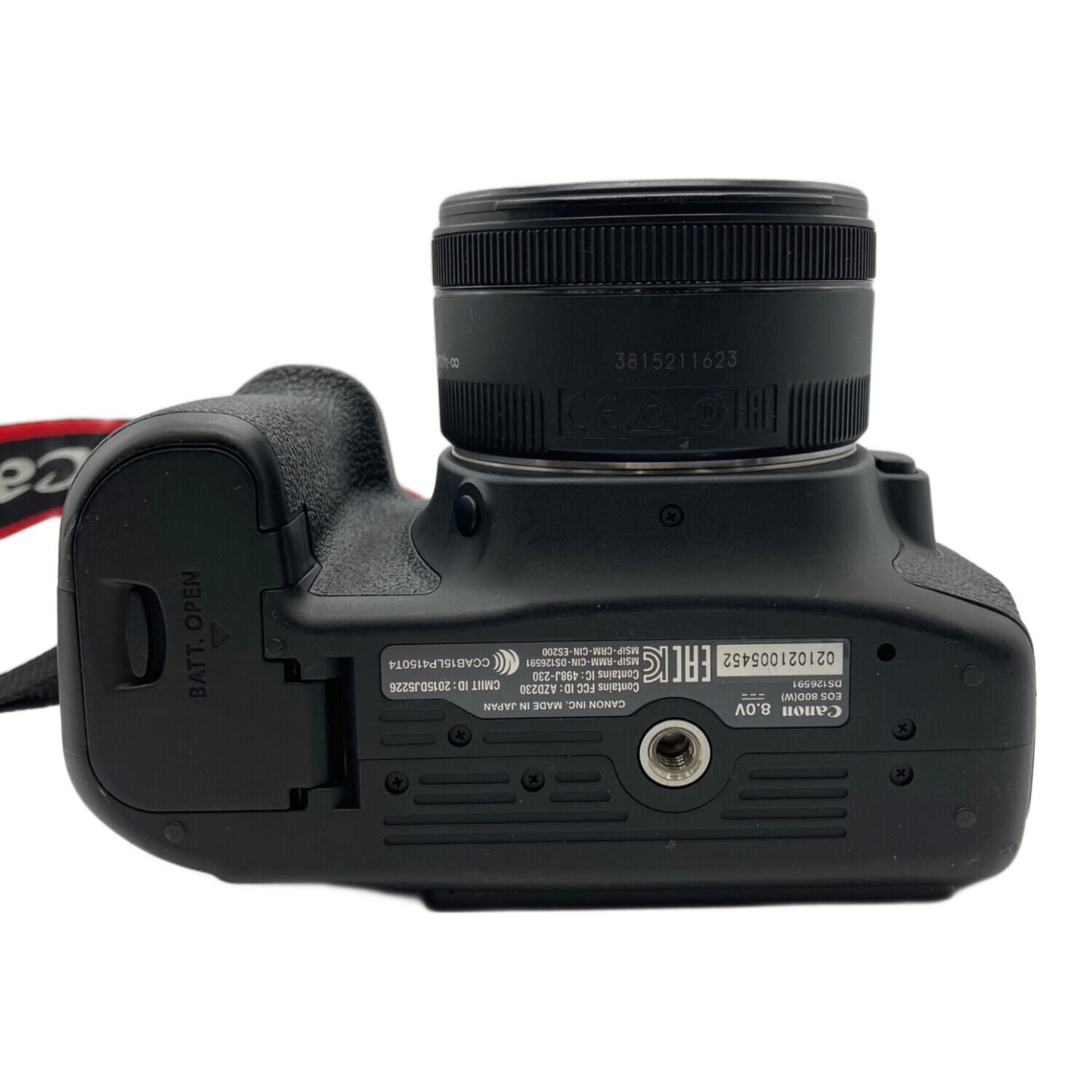 ✨ Canon EOS 80D 一眼レフ カメラ スマホ転送 キヤノン CANON (キヤノン) デジタルカメラ EOS 80D｜トレファクONLINE