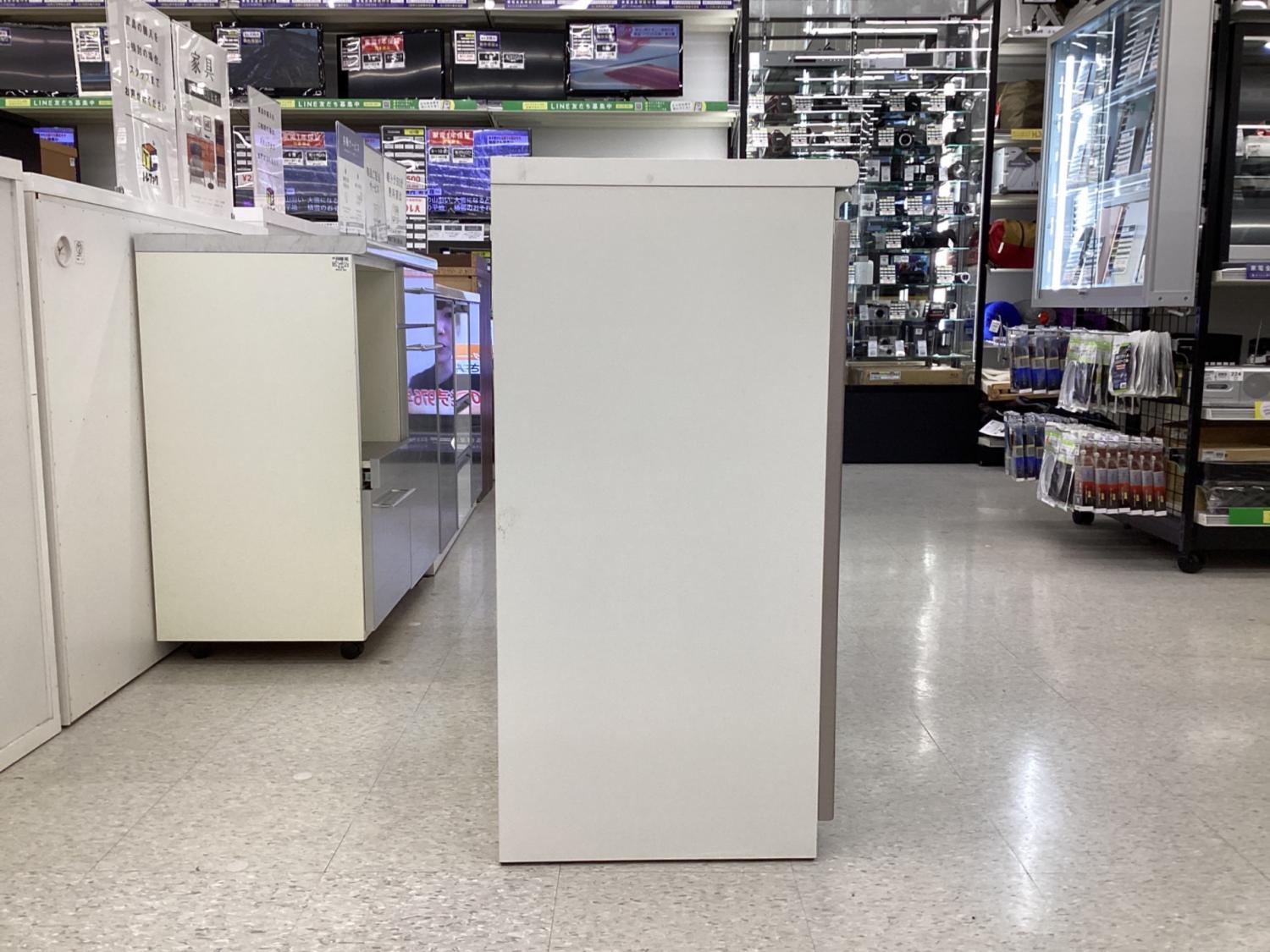 ニトリ キッチンカウンター 幅:約120㎝ シルバー×ホワイト アルミナ2