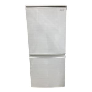 SHARP (シャープ) 2ドア冷蔵庫 SJ-D14F-W 2020年製 270 137L