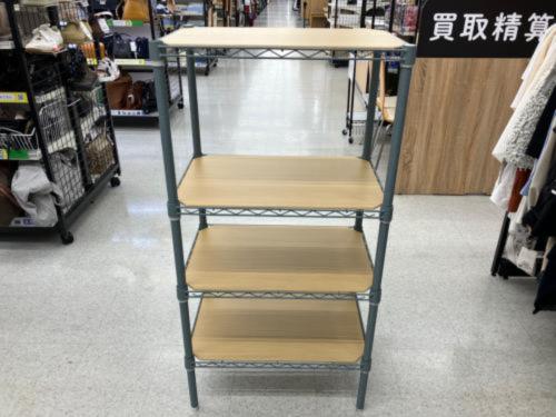 LUMINOUS (ルミナス) メタルラック Latte/ウッドシート付き ブルー