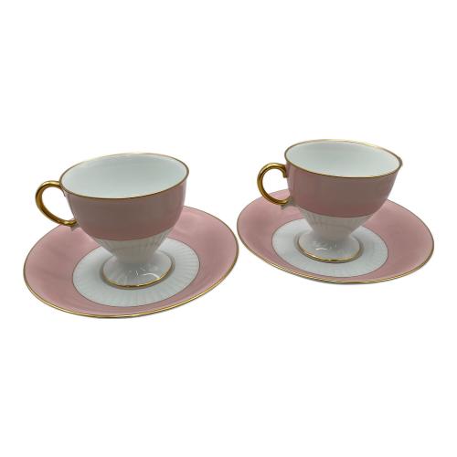 大倉陶園 (オオクラトウエン) ペアカップ&ソーサー 色蒔き