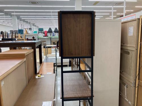 レンジラック ヴィンテージごみ箱上ラック  38 ブラウン