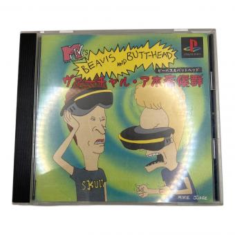 ビーバス＆バッドヘッド ヴァーチャル・アホ症候群 Playstation用ソフト ケースダメージ/ディスクキズアリ -