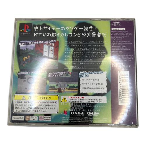 ビーバス＆バッドヘッド ヴァーチャル・アホ症候群 Playstation用ソフト ケースダメージ/ディスクキズアリ -