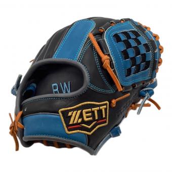 ZETT PRO STATUS 硬式グローブ ブラック×ブルー