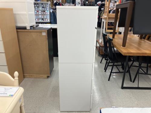 ニトリ 6段チェスト 側面フック付き 138 ホワイト クエス80