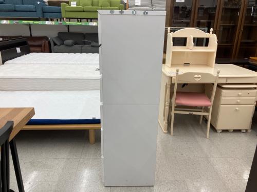 ニトリ 6段チェスト 側面フック付き 138 ホワイト クエス80