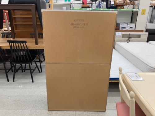 ニトリ 6段チェスト 側面フック付き 138 ホワイト クエス80