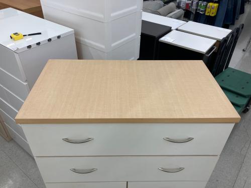 6段チェスト 1 ナチュラル×ホワイト