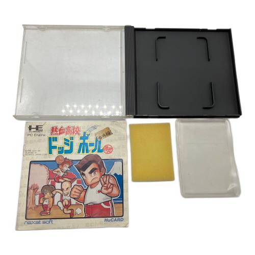 熱血高校ドッジボール部 PCエンジン用ソフト -