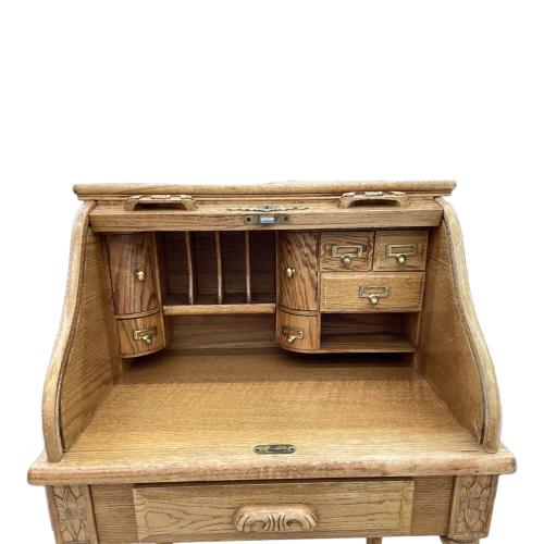 ロールトップデスク 引き出し欠品 230 ブラウン