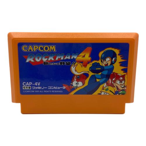 ロックマン4 ファミコン用ソフト 箱・説明書ダメージ有 -