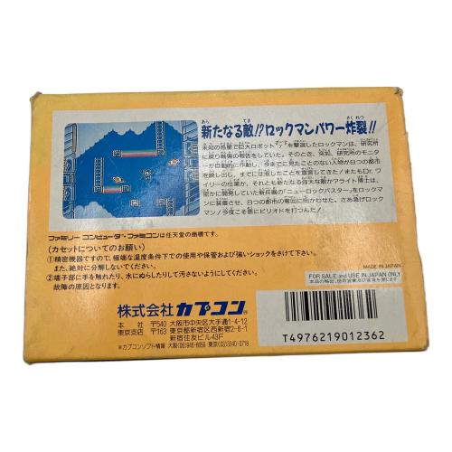 ロックマン4 ファミコン用ソフト 箱・説明書ダメージ有 -