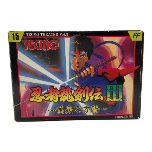 忍者龍剣伝Ⅲ 黄泉の方舟 ファミコン用ソフト 箱ダメージ有 -