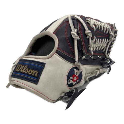 Wilson (ウィルソン) 軟式グローブ ネイビー×ホワイト
