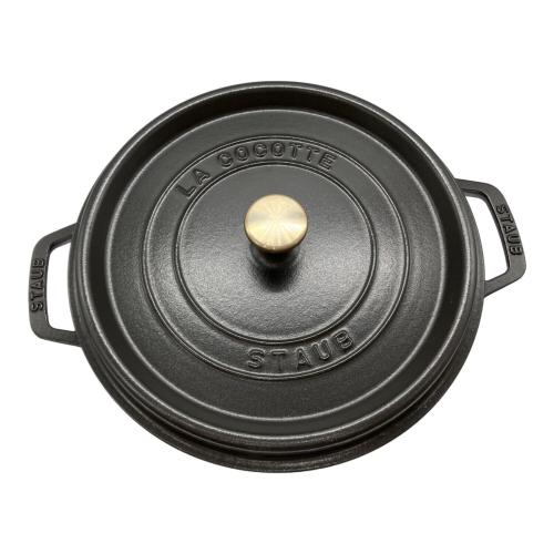 Staub (ストウブ) 鍋 1133825 ブラック COCOTTE RONDE PANIER VAPEUR 26