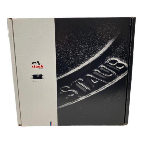 Staub (ストウブ) 鍋 1133825 ブラック COCOTTE RONDE PANIER VAPEUR 26