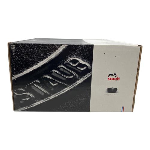 Staub (ストウブ) 鍋 1133825 ブラック COCOTTE RONDE PANIER VAPEUR 26