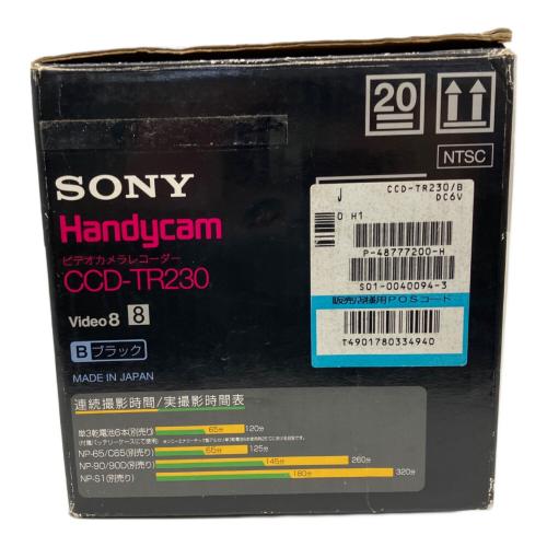 SONY (ソニー) ビデオカメラレコーダー CCD-TR230 ACパワーアダプター/チャージャー欠品