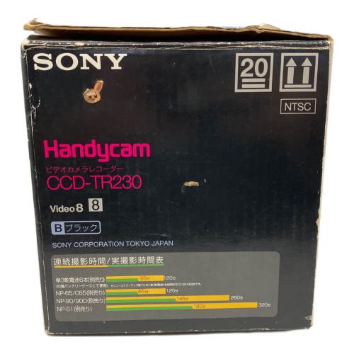 SONY (ソニー) ビデオカメラレコーダー CCD-TR230 ACパワーアダプター/チャージャー欠品
