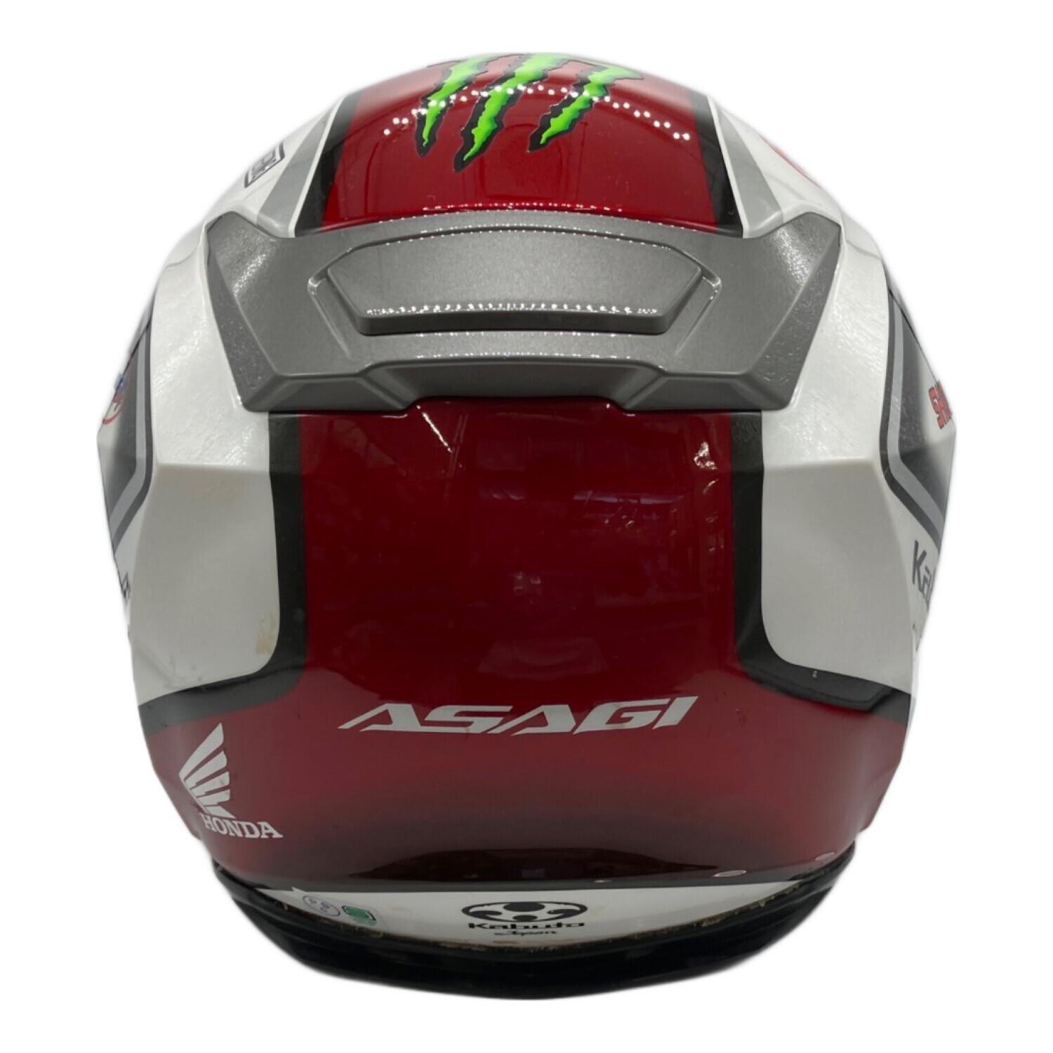 Kabuto ASAGI ジェットヘルメット 赤/白Lサイズインナーバイザー付き Kabuto (カブト) ジェットヘルメット 2016年製 ASAGI PSCマーク(バイク