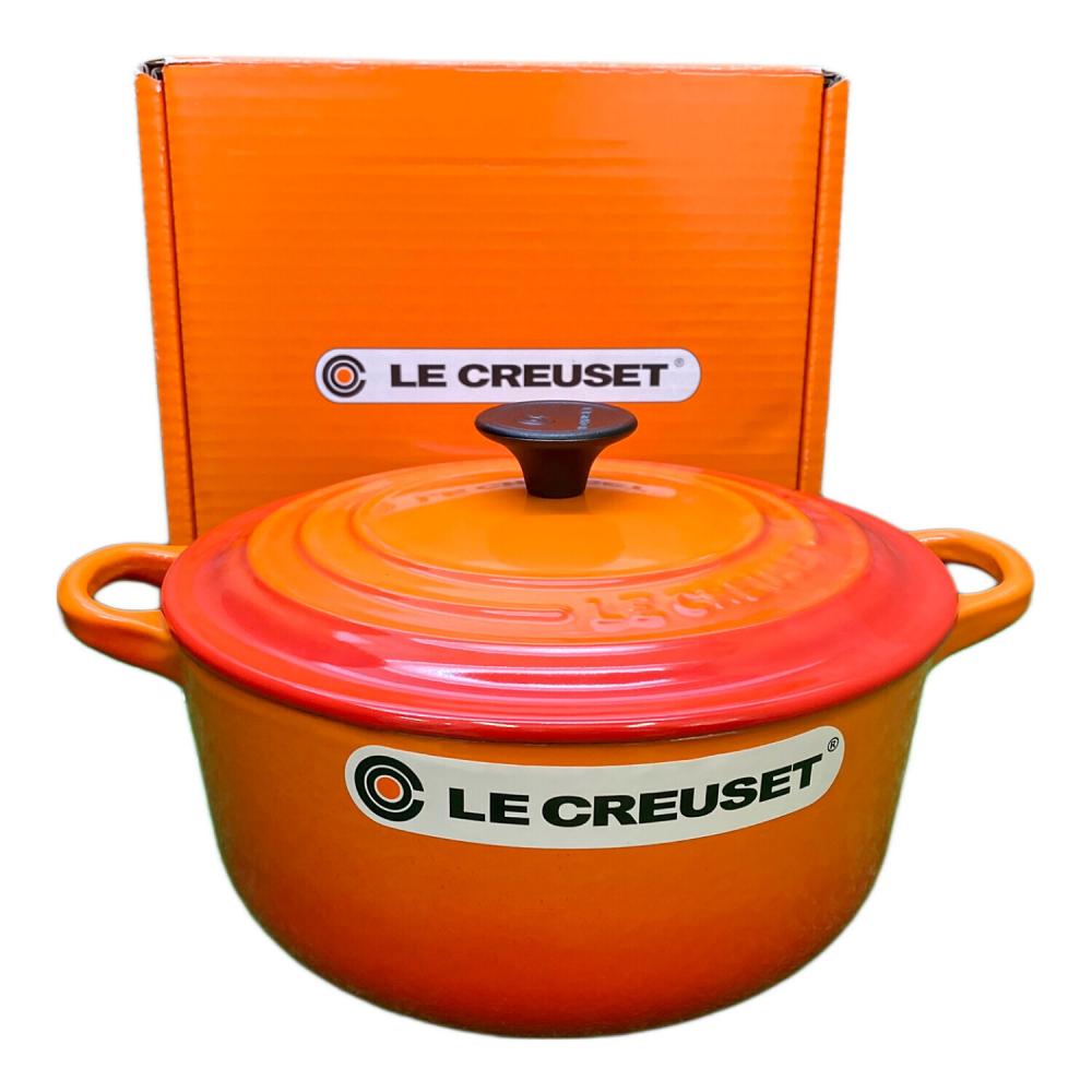 LE CREUSET (ルクルーゼ) ホーロー鍋 ココットロンド オレンジ