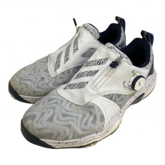 adidas (アディダス) ゴルフシューズ IH5142 コードカオス 25 ボア IH5142 メンズ ゴルフ ダイヤル式スパイクレスシューズ 2E adidas メンズ SIZE 26.5cm ホワイト×ネイビー