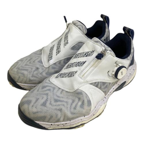adidas (アディダス) ゴルフシューズ IH5142 コードカオス 25 ボア IH5142 メンズ ゴルフ ダイヤル式スパイクレスシューズ 2E adidas メンズ SIZE 26.5cm ホワイト×ネイビー