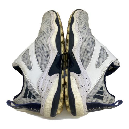 adidas (アディダス) ゴルフシューズ IH5142 コードカオス 25 ボア IH5142 メンズ ゴルフ ダイヤル式スパイクレスシューズ 2E adidas メンズ SIZE 26.5cm ホワイト×ネイビー