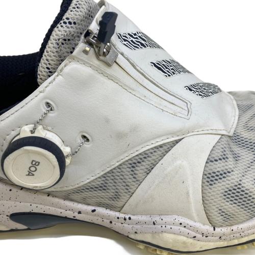 adidas (アディダス) ゴルフシューズ IH5142 コードカオス 25 ボア IH5142 メンズ ゴルフ ダイヤル式スパイクレスシューズ 2E adidas メンズ SIZE 26.5cm ホワイト×ネイビー
