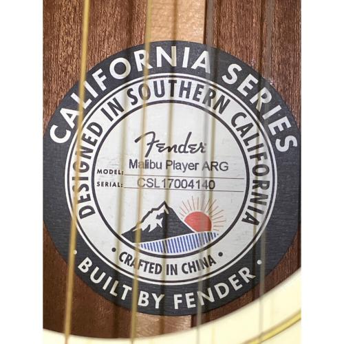 FENDER (フェンダー) Malibu Player ARG エレアコギター 2018年製 @