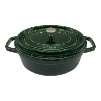 Staub (ストウブ) オーバルココット 両手鍋 セージグリーン