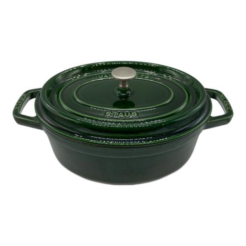 Staub (ストウブ) オーバルココット 両手鍋 セージグリーン