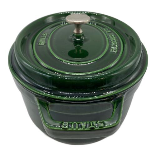 Staub (ストウブ) オーバルココット 両手鍋 セージグリーン