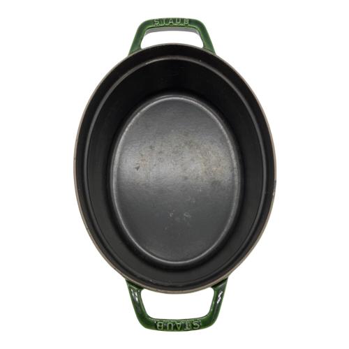 Staub (ストウブ) オーバルココット 両手鍋 セージグリーン