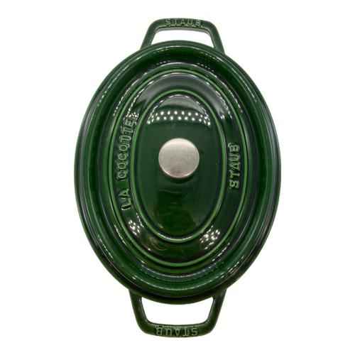 Staub (ストウブ) オーバルココット 両手鍋 セージグリーン