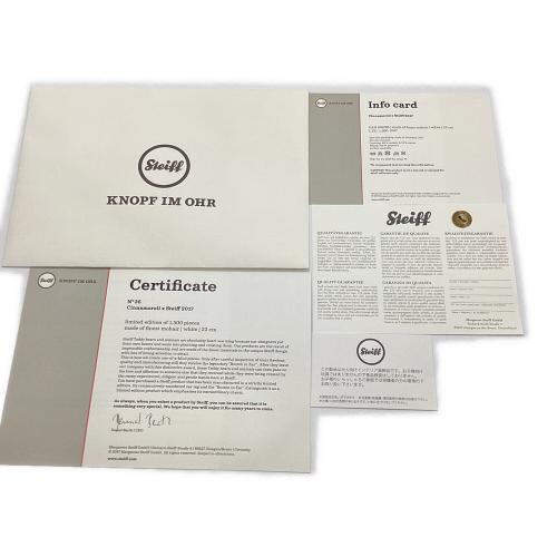 Sanrio (サンリオ) ヌイグルミ 15周年記念/サンリオ2017 Steiff 15周年記念 シナモロール サンリオ2017 №36 初回生産500限定