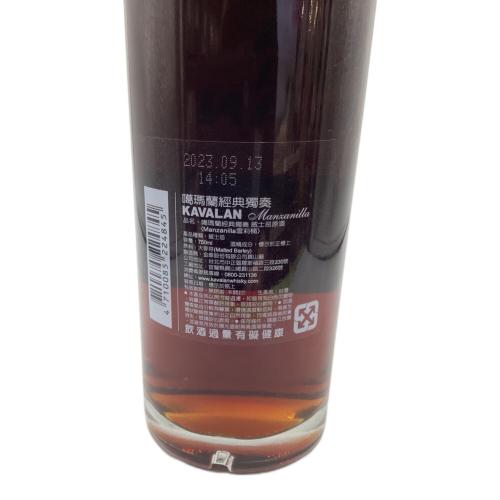 カバラン マンサニージャシェリーカスク カスクストレングス シングルモルト ウィスキー 750ml