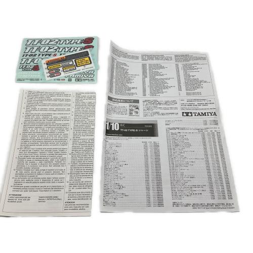 TAMIYA (タミヤ) 1/10RC TT-02 TYPE-S シャーシキット 途中まで組み立て済み 現状販売