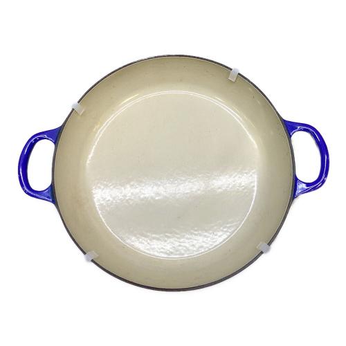 LE CREUSET (ルクルーゼ) 両手鍋 26cm コバルトブルー ビュッフェ・キャセロール