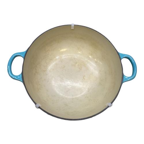 LE CREUSET (ルクルーゼ) 両手鍋 26cm ターコイズ マルミット