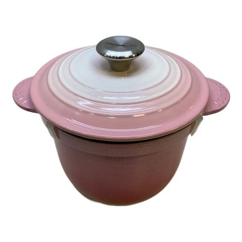 LE CREUSET (ルクルーゼ) 両手鍋 18cm ピンク ココットエブリィ