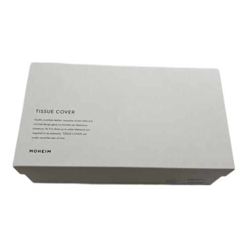 MOHEIM (モヘイム) ティッシュカバー ベージュ 牛革