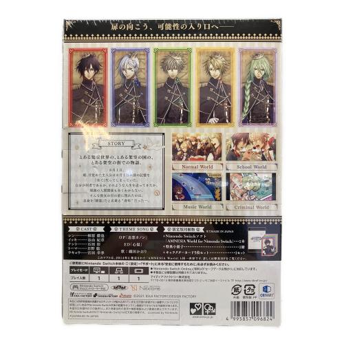 AMNESIA world Nintendo Switch用ソフト CERO B (12歳以上対象)