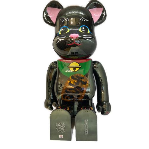 MEDICOM TOY (メディコムトイ) BE@RBRICK 招き猫 黒メッキ 発光 1000％