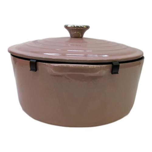 LE CREUSET (ルクルーゼ) 両手鍋 24cm アンティーク ローズ ココット・ロンド