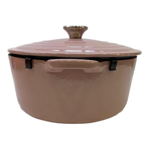 LE CREUSET (ルクルーゼ) 両手鍋 24cm アンティーク ローズ ココット・ロンド